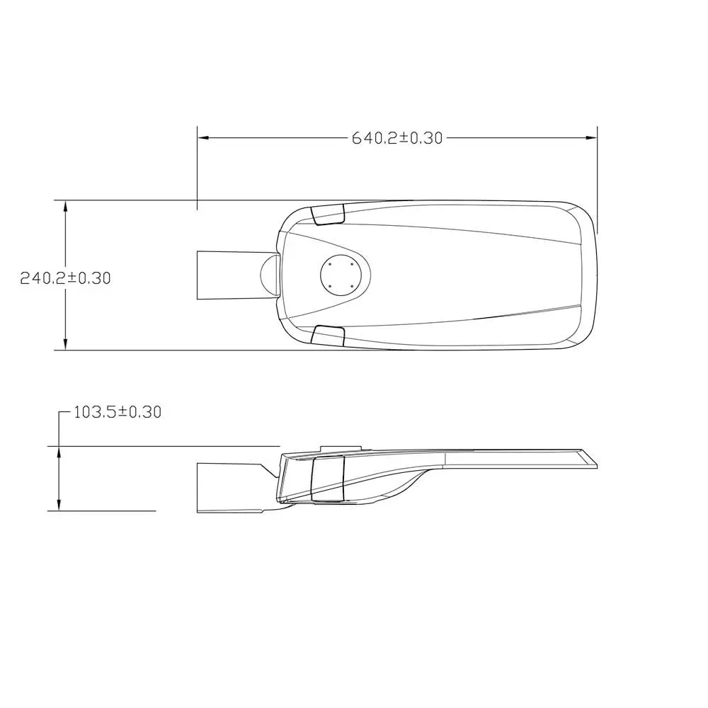 Aluminum Cast Housing MLT-SLH-GS-II Mechanical Dimension