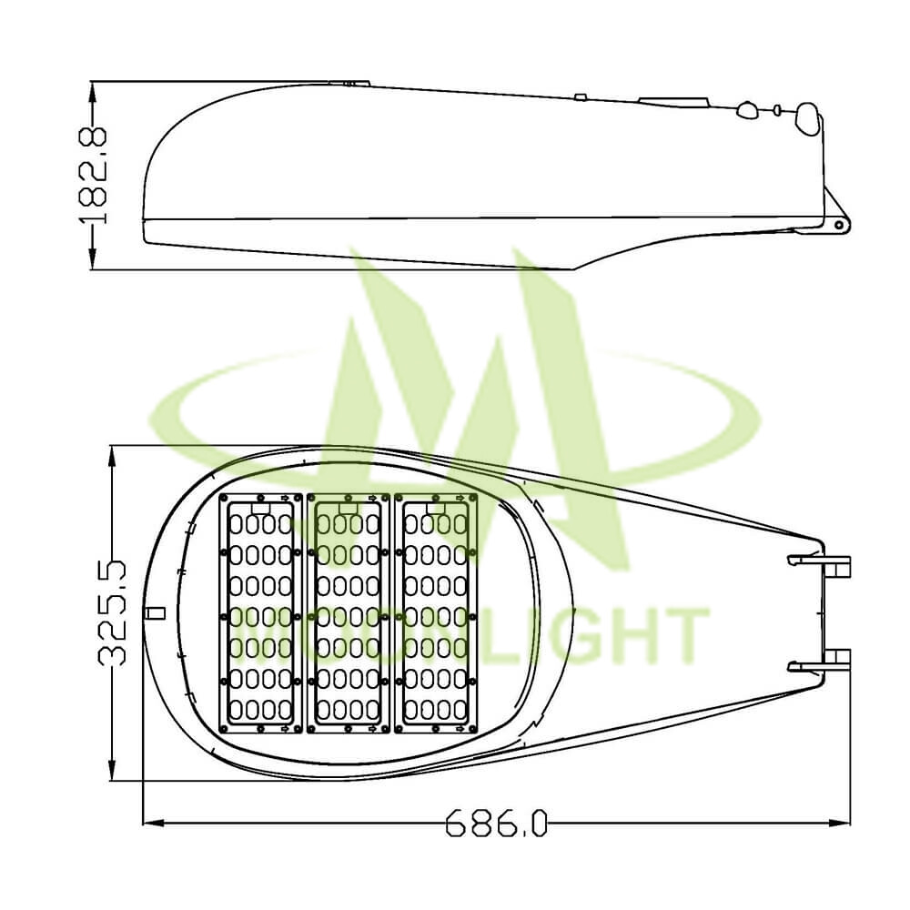 LED Street Light Housing MLT-SLH-JM-II