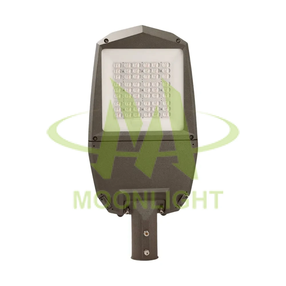 Street Light Body MLT-SLH-MM-II – Front View Front view of Street Light Body MLT-SLH-MM-II with finless smooth housing design for modern LED street lighting applications
